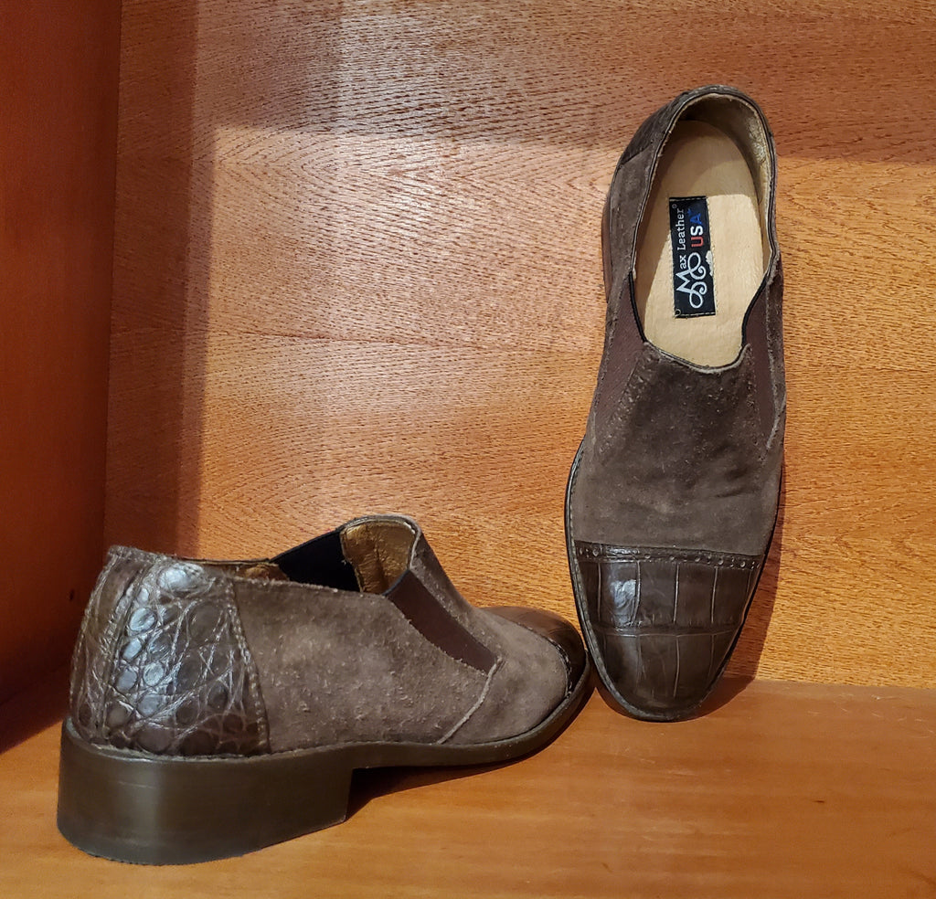 Alligator & Suede Loafers US Men's 11 image 3