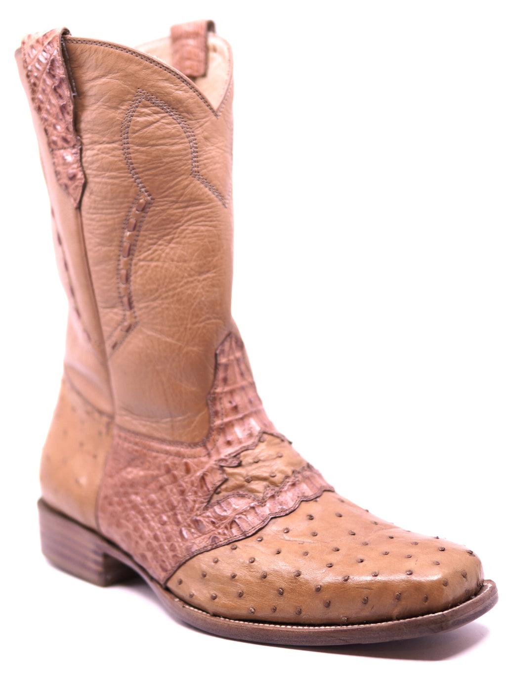 Genuine Ostrich & Caiman Cowboy Boots image 2