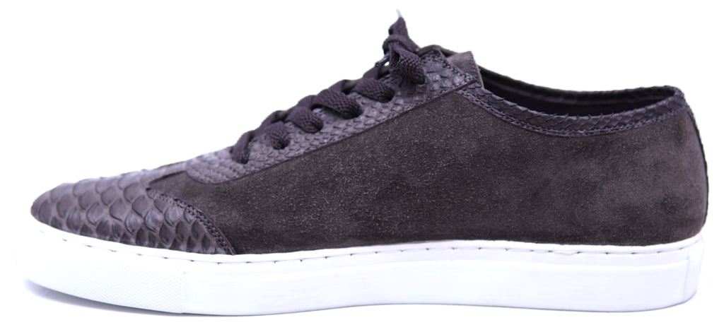 Suede & Python Sneakers image 1