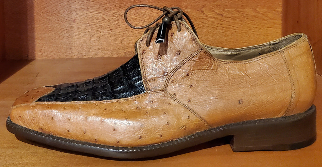 Ostrich and Croc Dress Shoes US 11 image 2