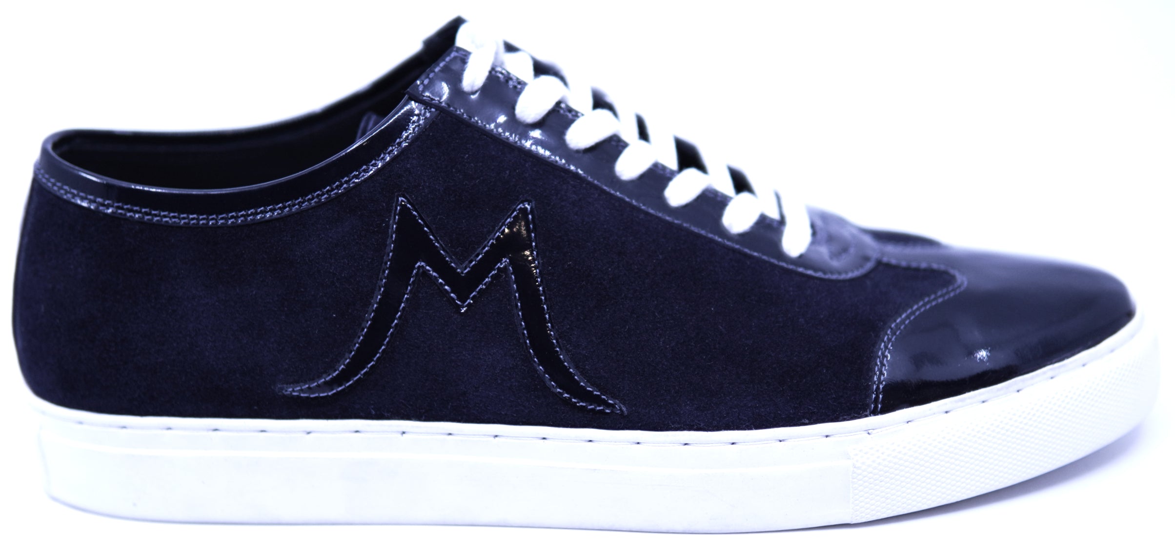 Genuine Patent & Suede Sneakers image 0