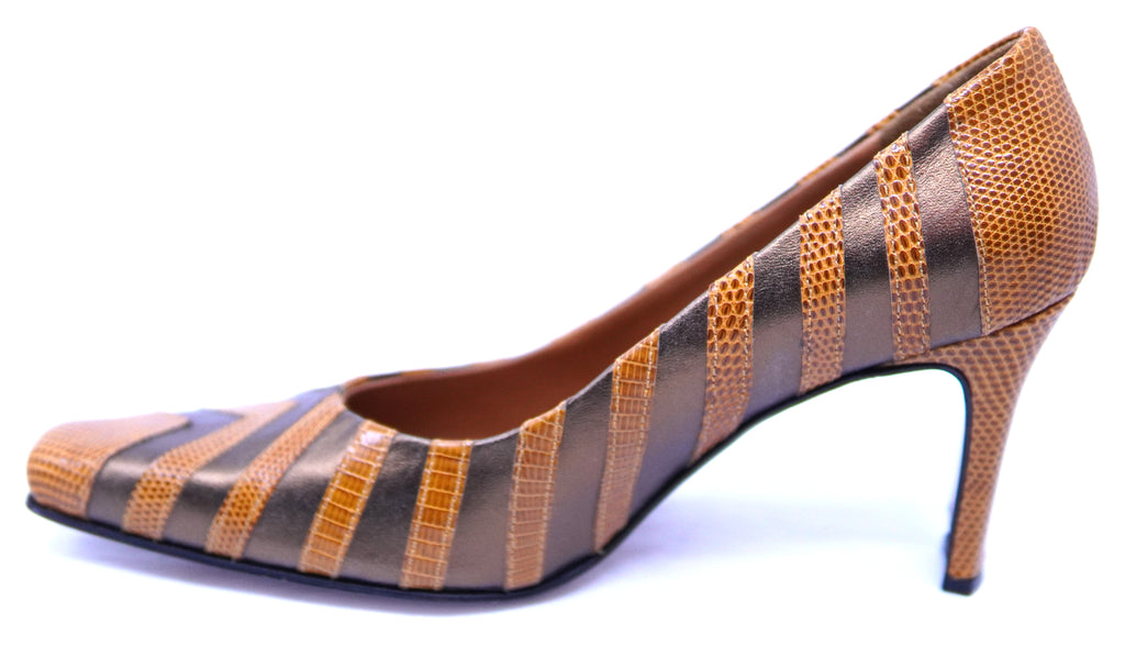 Lizard & Leather Heel image 1