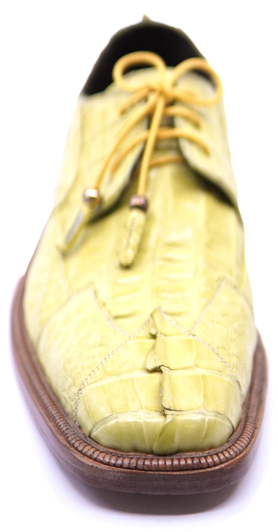 007 Yellow Crocodile Tail Dress Shoe image 3