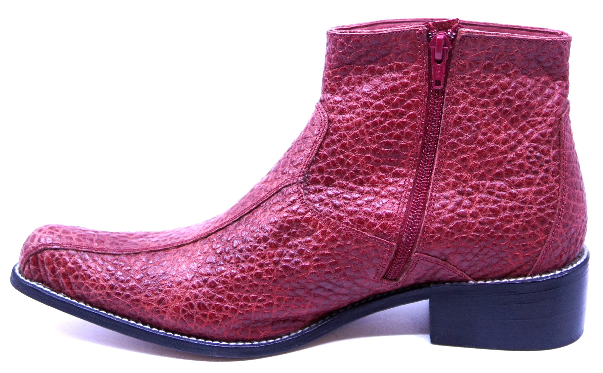 Textured Leather Botin image 1
