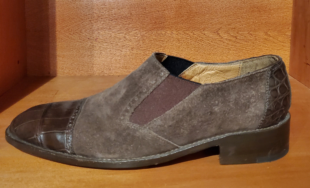 Alligator & Suede Loafers US Men's 11 image 1