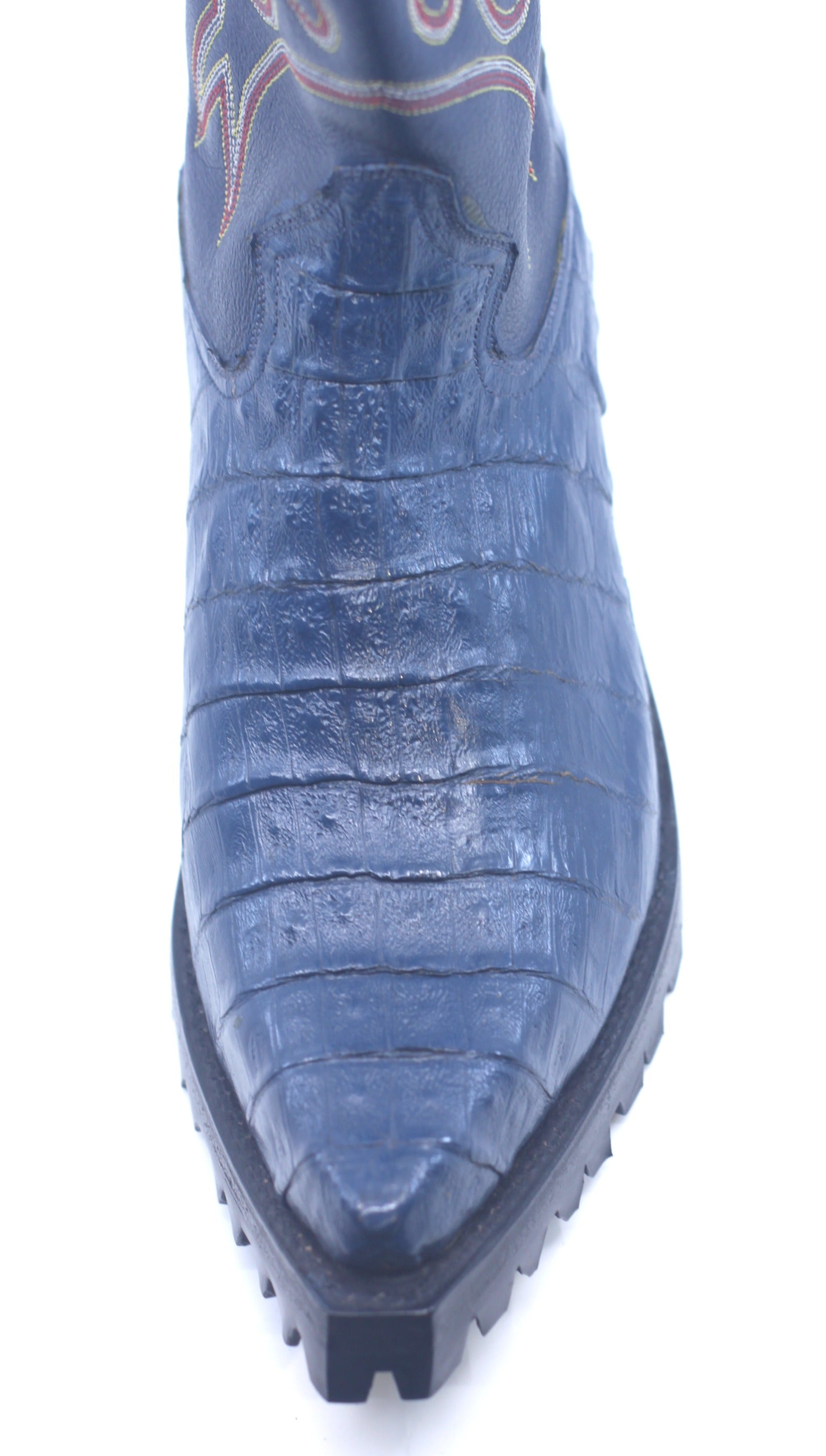 Genuine Crocodile Belly Boots US Men's 12 image 1