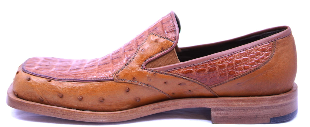 Hornback Crocodile & Ostrich Square Toe Dress Shoe image 1