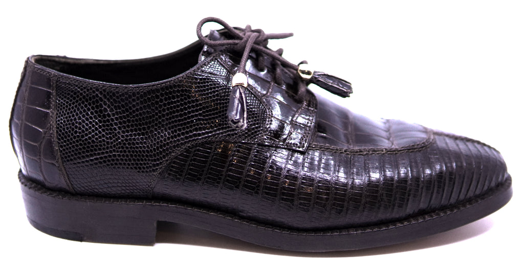Dark Brown Crocodile & Lizard Dress Shoe image 0