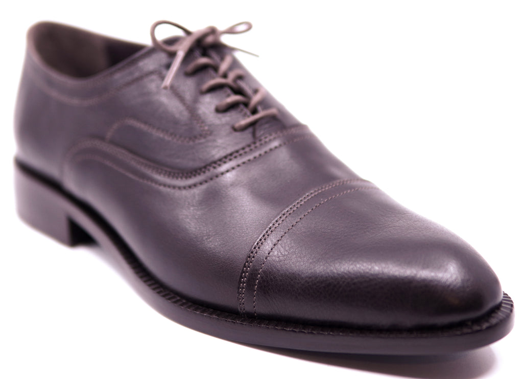 Dark Brown Leather Captoe Dress Shoe image 2