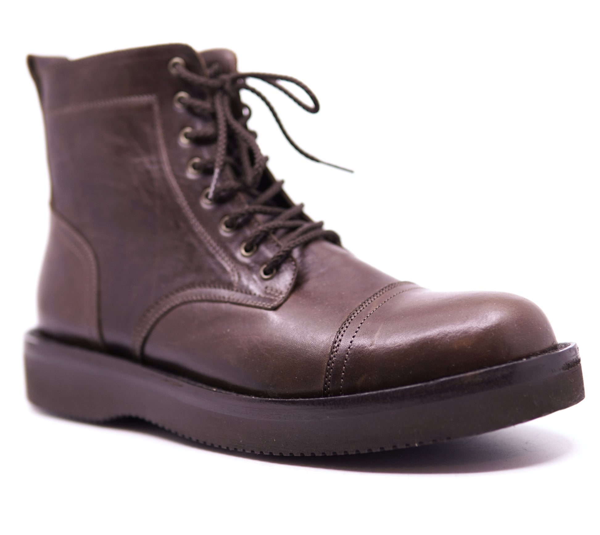 Genuine Leather Cap Toe Boots image 2