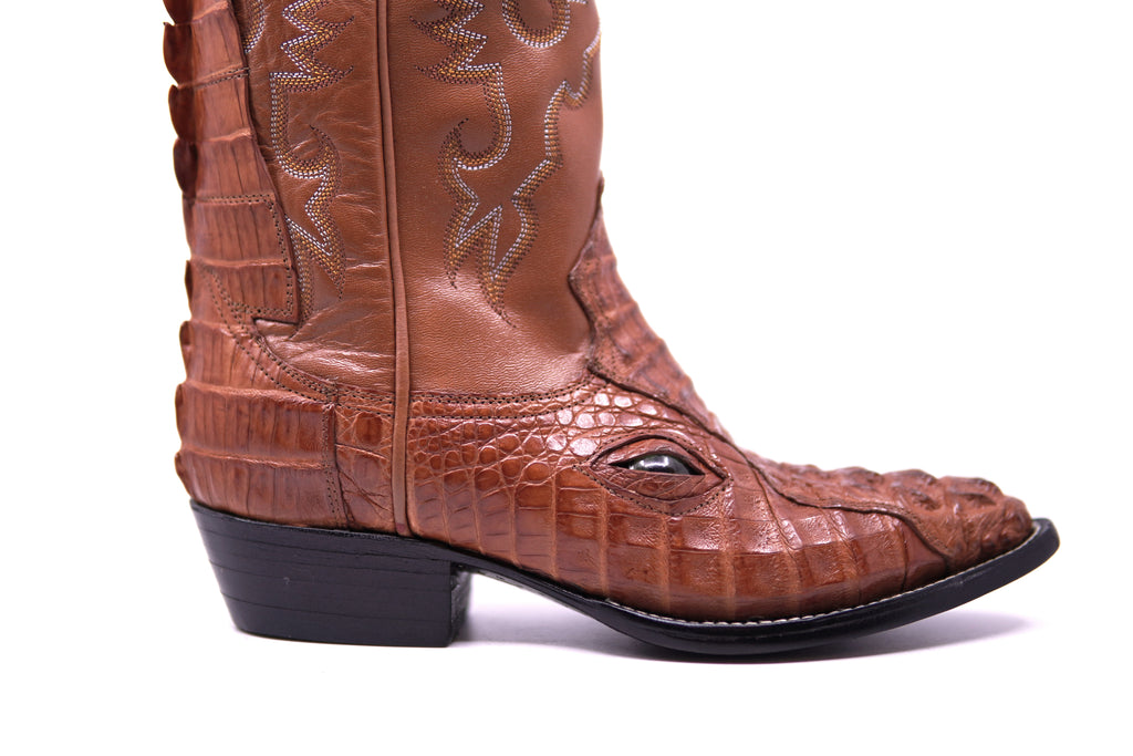 Hornback Caiman Boots with Eyes & Tail image 1