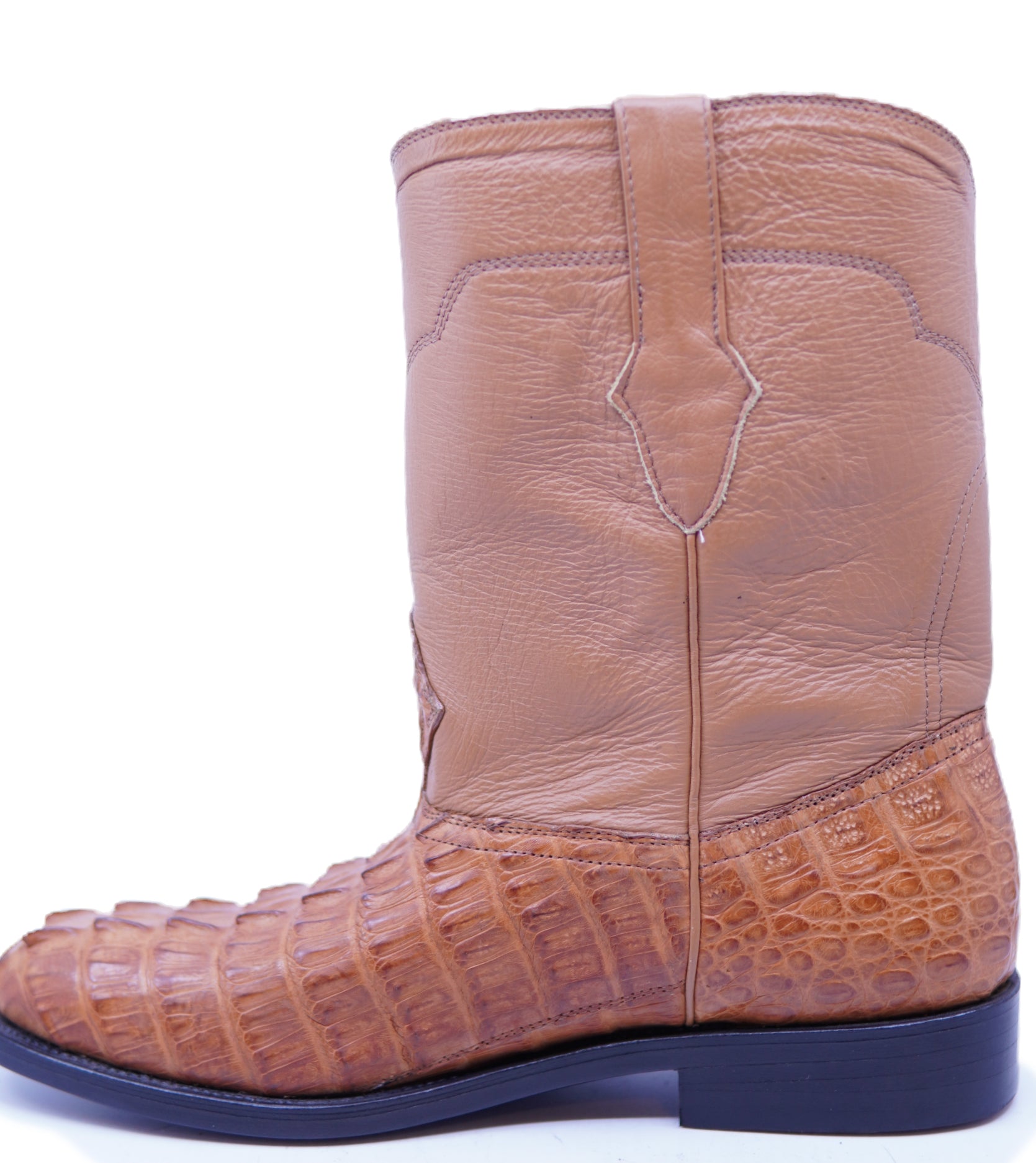 Genuine Caiman Tail Roper Boots image 1