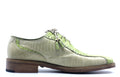 Beige and Green Alligator and Lizard Dress Shoe US 11 image 0