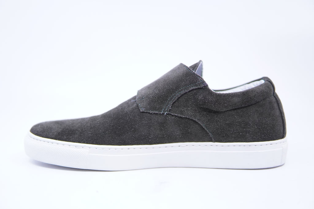 Olive Green Suede Monk Strap Sneaker US 8 image 4