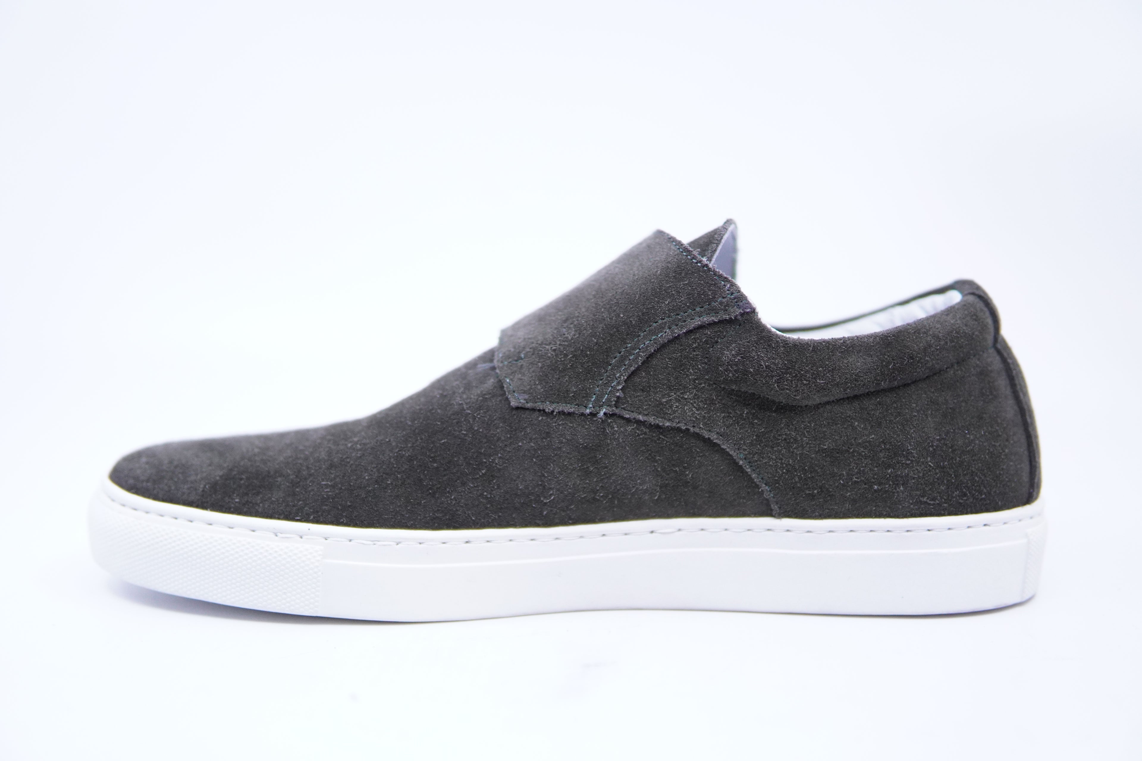 Olive Green Suede Monk Strap Sneaker US 8 image 4
