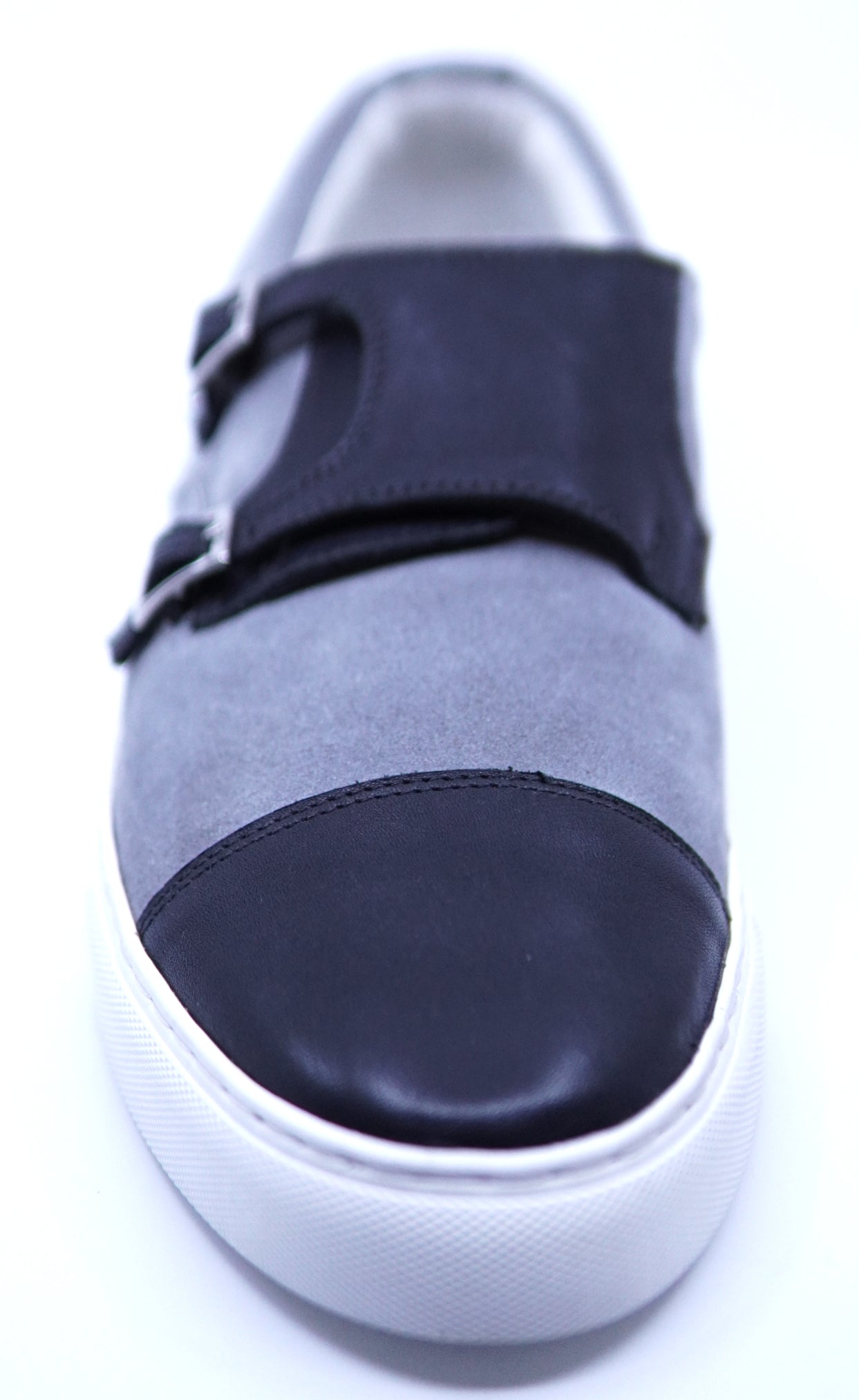 Suede & Leather Monk Strap Sneakers  image 3