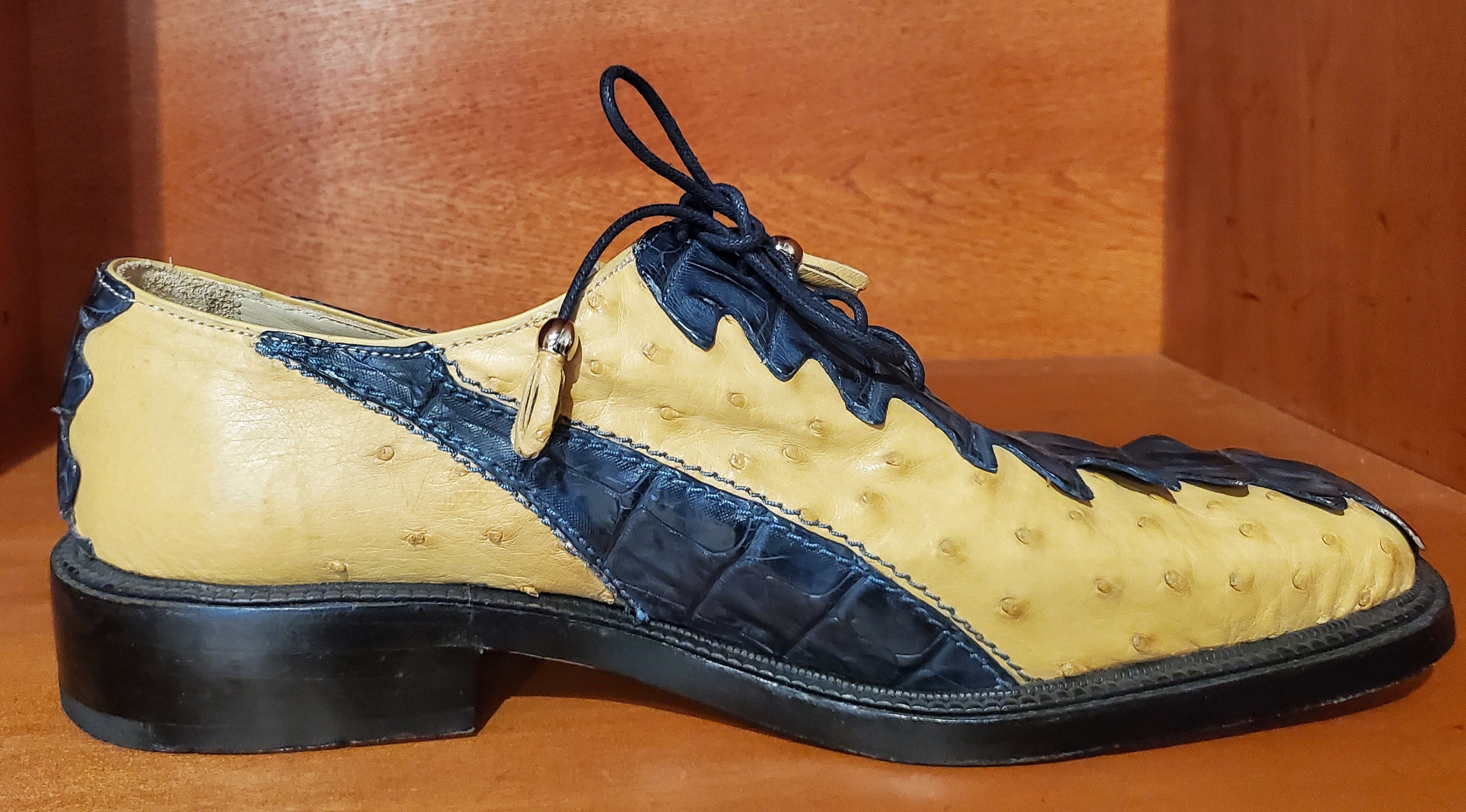 Crocodile and Ostrich Dress Shoe US Men's 10.5 image 0