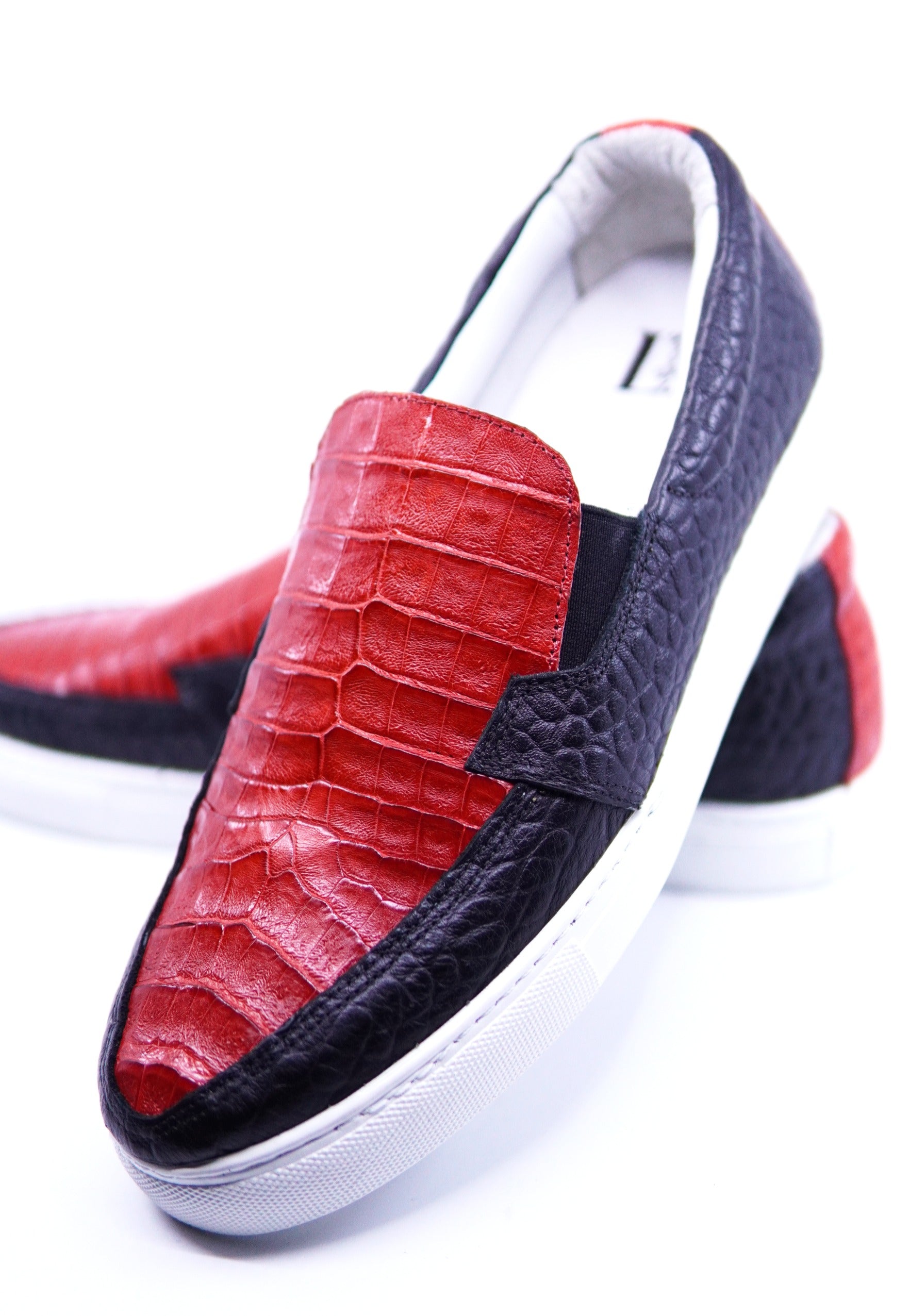 Red Croc Belly & Textured Leather US 10 image 3