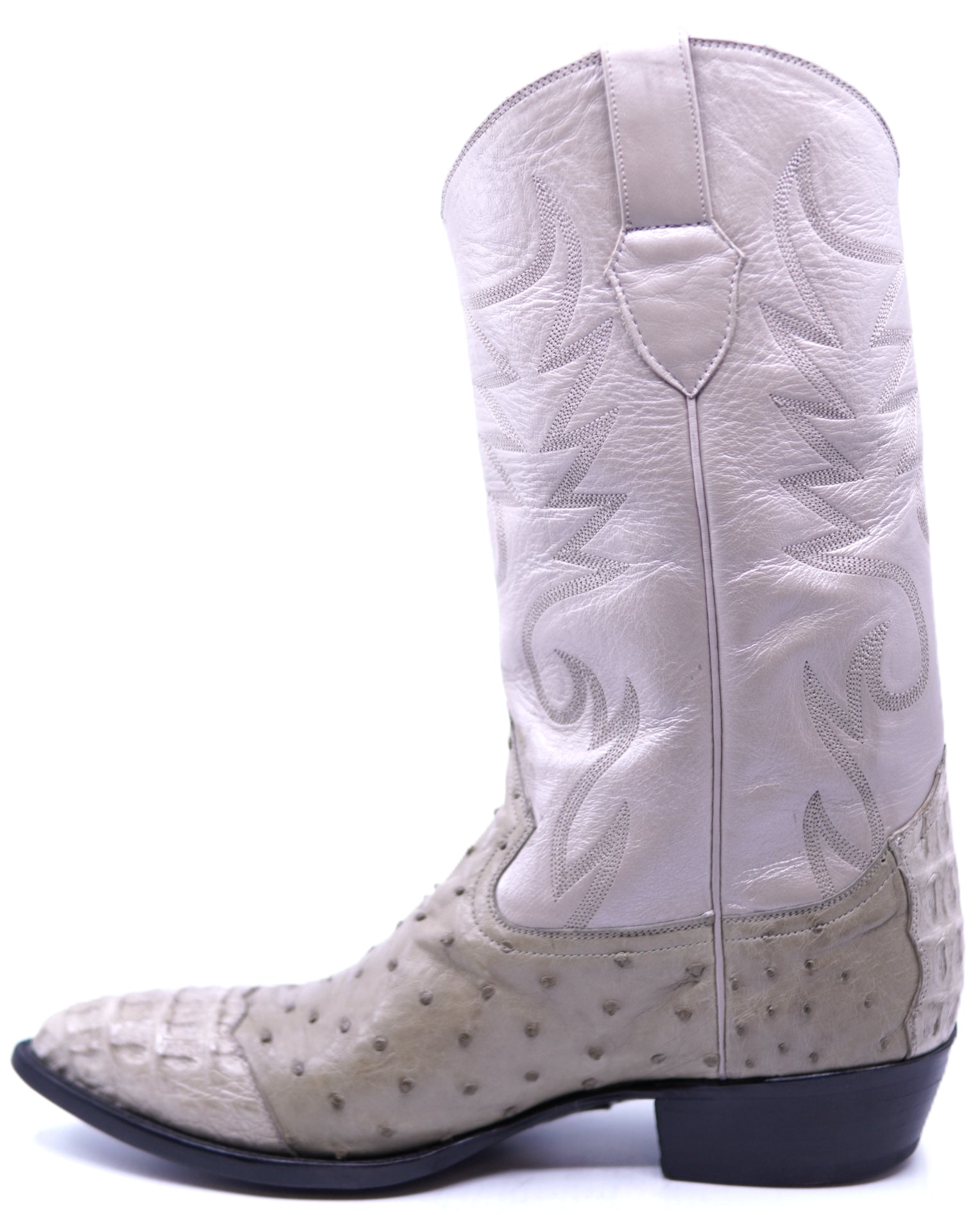 Genuine Ostrich & HB Caiman Cowboy Boots image 1