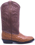 Genuine Cognac Ostrich Cowboy Boots 8D-US Men's 8D image 0