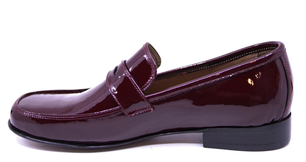 Burgundy Patent Loafers US 10 image 2