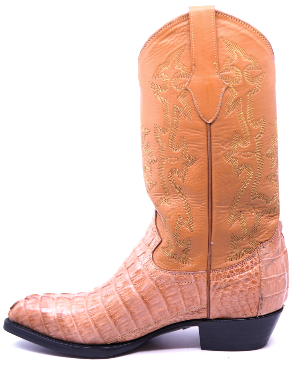 Genuine Caiman Tail Cowboy Boots image 1