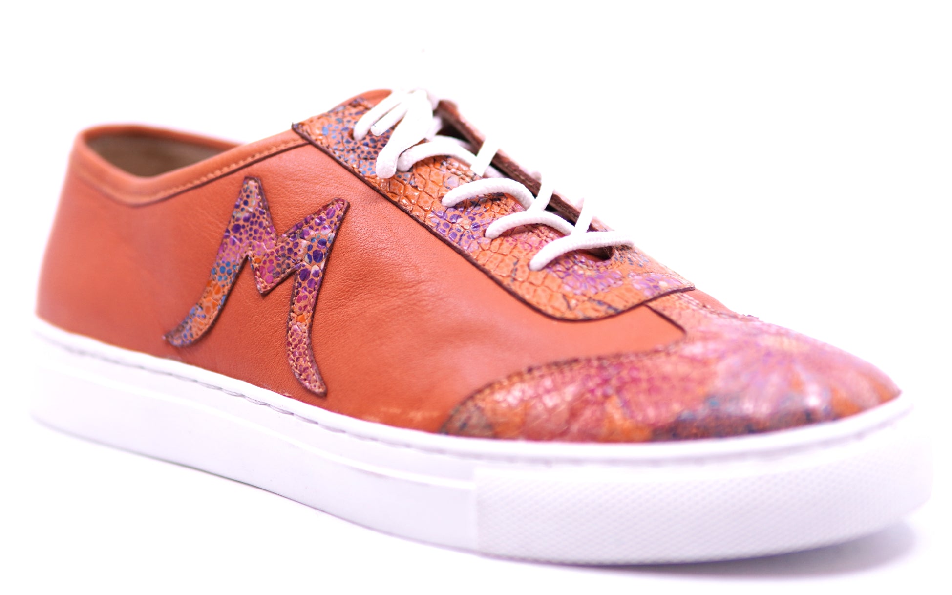 Leather & Floral Printed Sneakers 6.5-US Womens-6.5 image 2