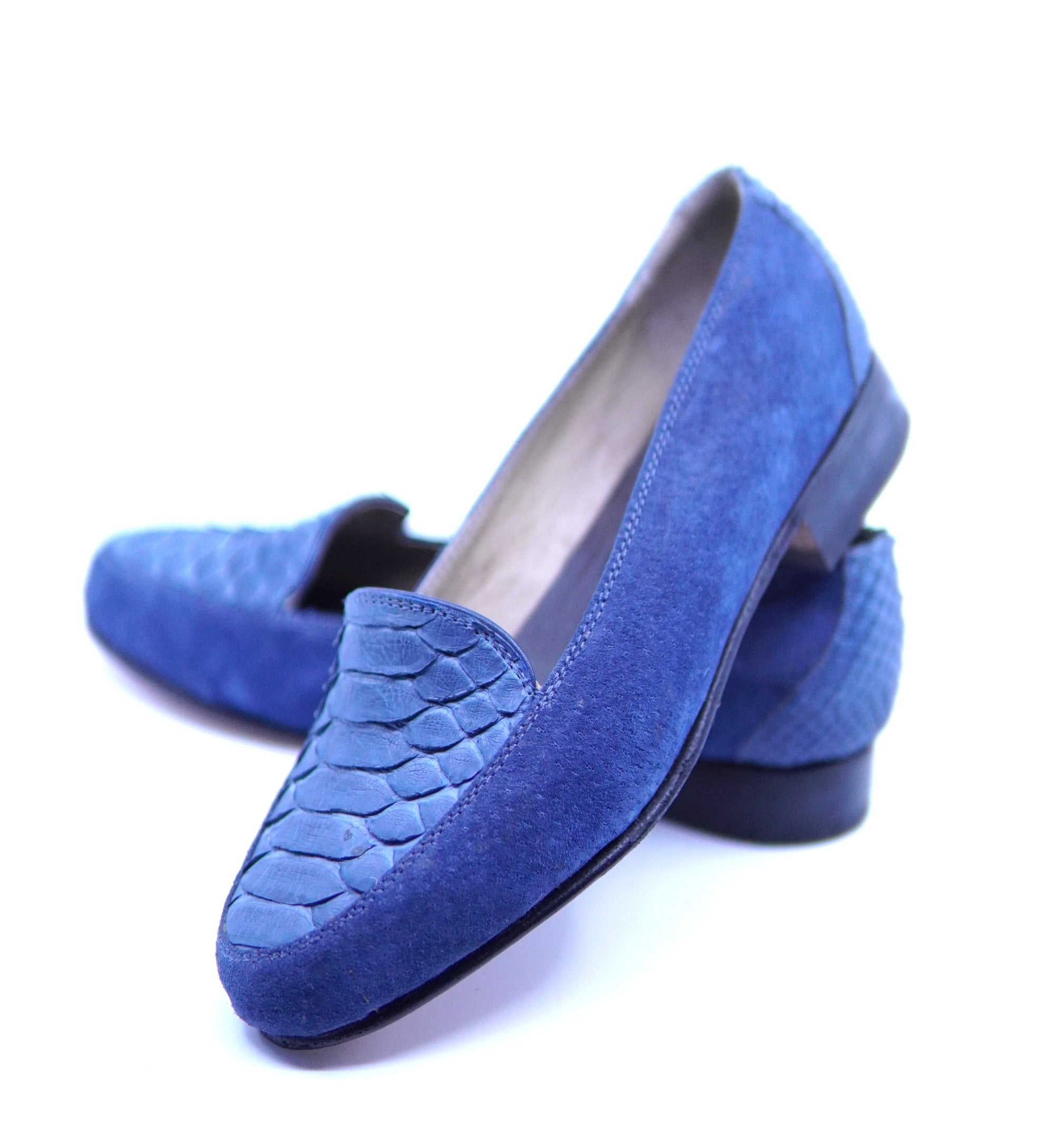 Robin Suede and Snake Leather Loafers IN STOCK image 2