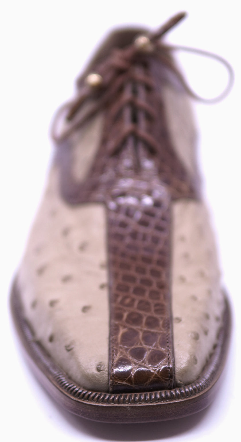 Brown Alligator & Oryx Ostrich Dress Shoes image 3
