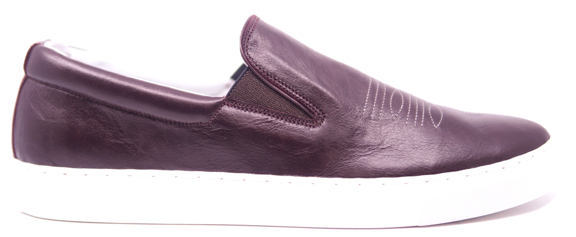 Genuine Leather Slip-On Sneakers image 0