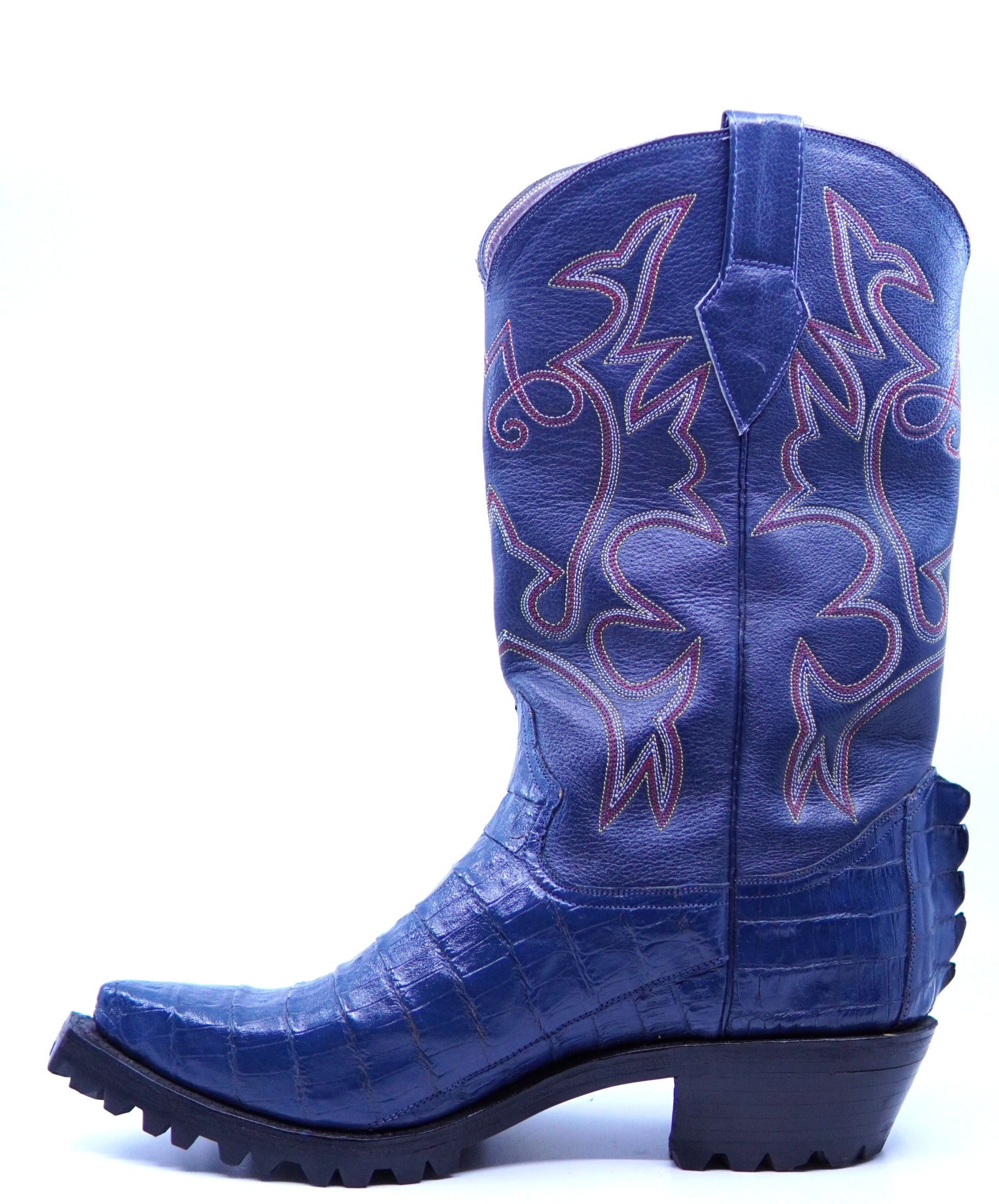 Rugged Navy Caiman Boots US Men's 12 image 2