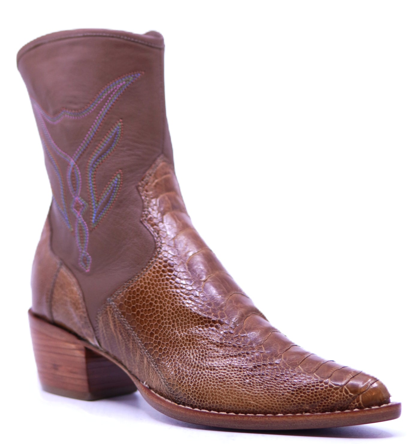 Genuine Ostrich Leg Botin 7.5- US Womens image 3