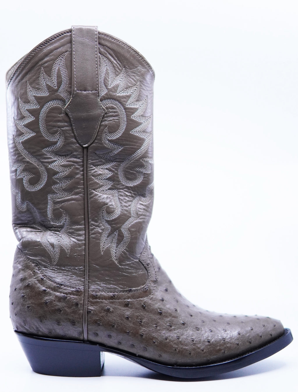 Brown Ostrich Boots US Men's 7.5 EE image 0