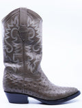 Brown Ostrich Boots US Men's 7.5 EE image 0