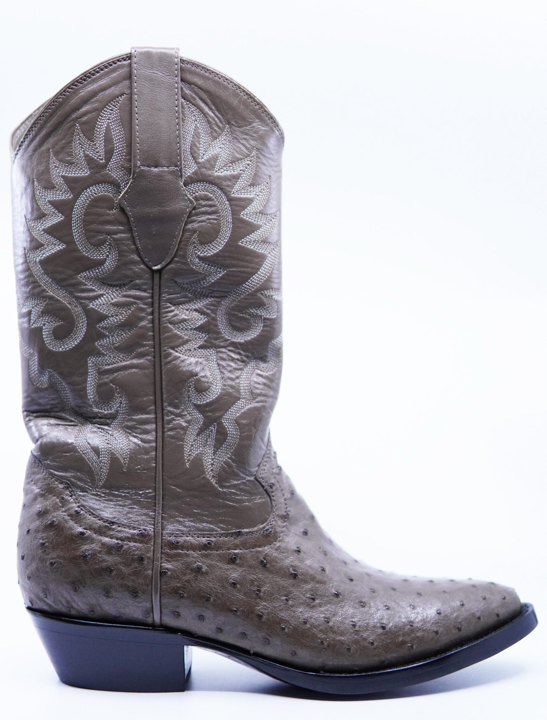 Brown Ostrich Boots US Men's 7.5 EE image 0