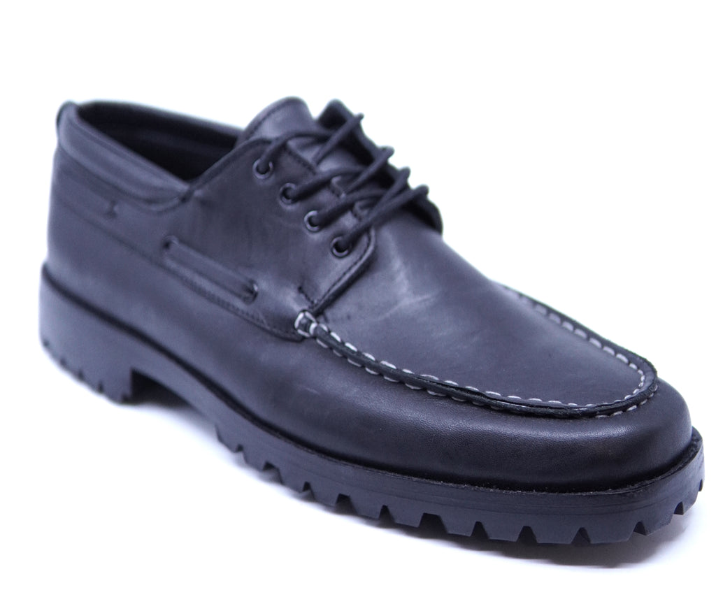Black Leather Boat Shoe US 10.5 image 1