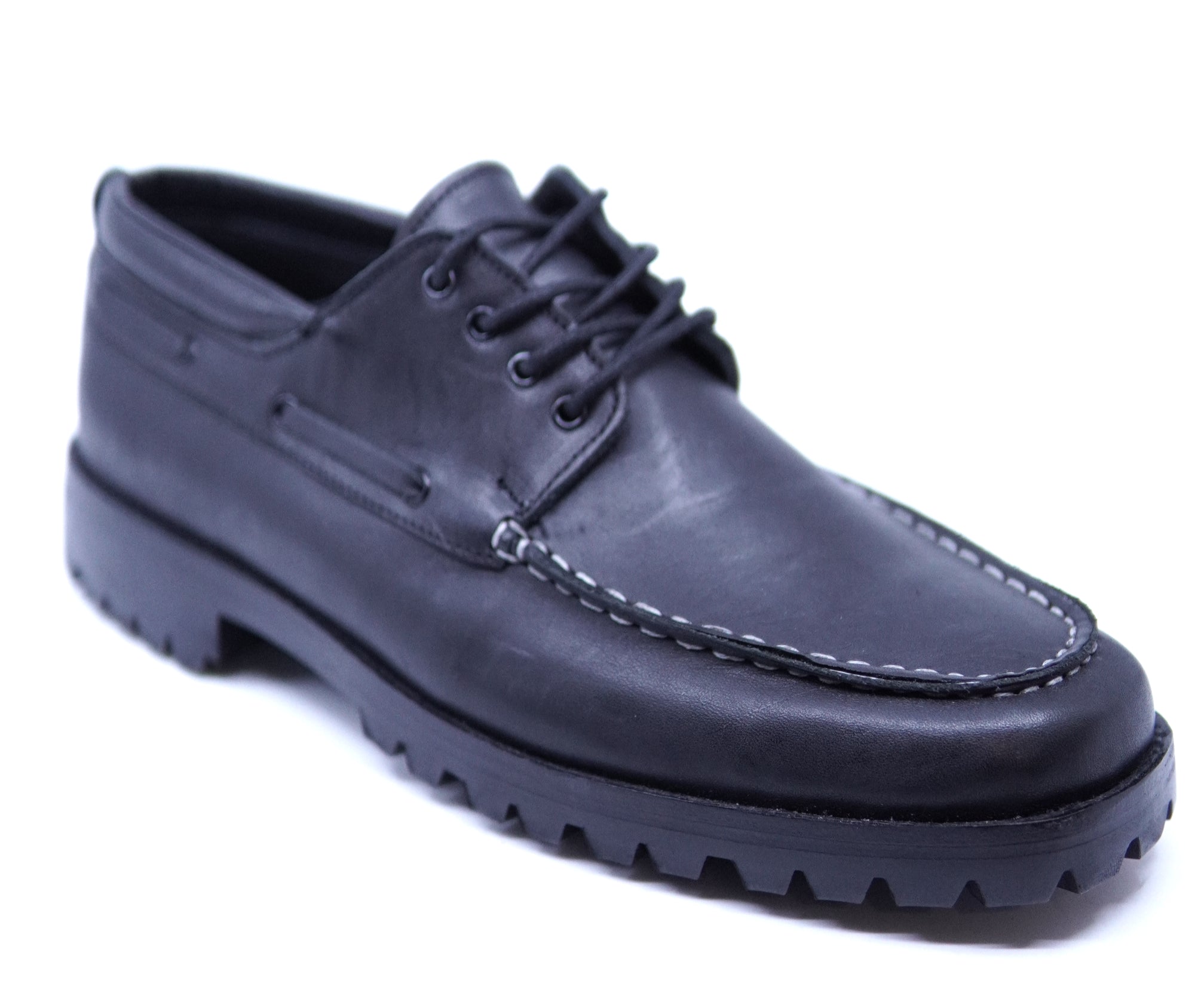 Black Leather Boat Shoe US 10.5 image 1