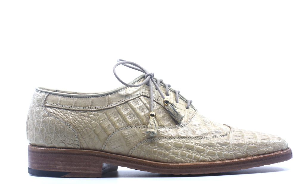 Full Crocodile Beige Dress Shoe US Men 10 image 0