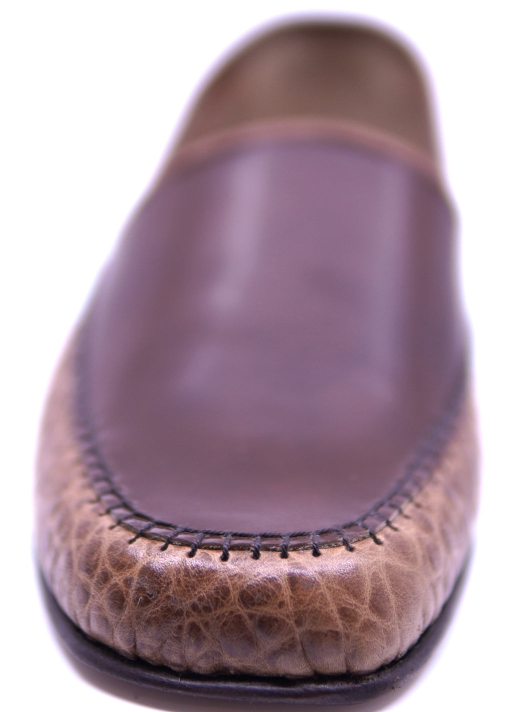 Genuine Leather Textured & Patent Loafer 12-US Men's image 3