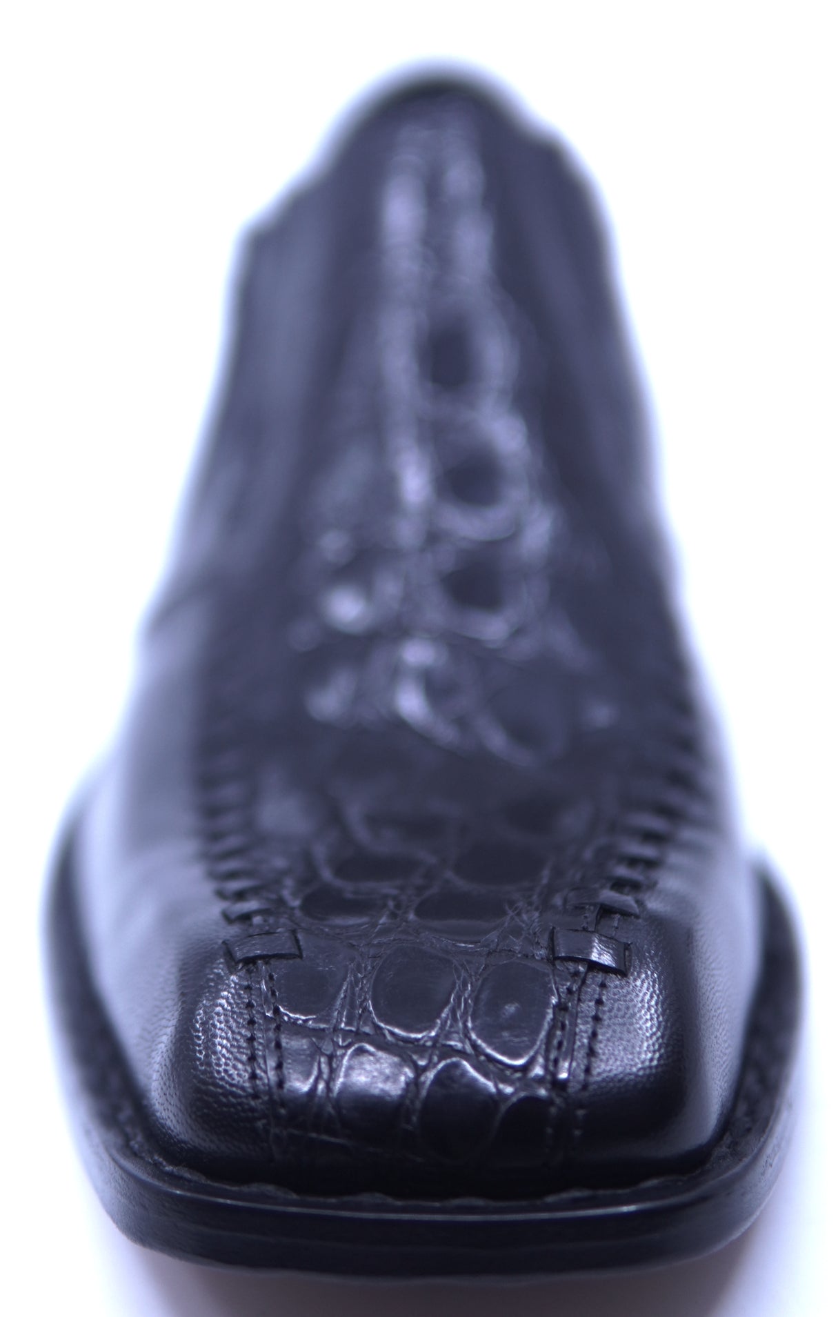 Leather & Alligator Belly Loafer Dress Shoe image 3