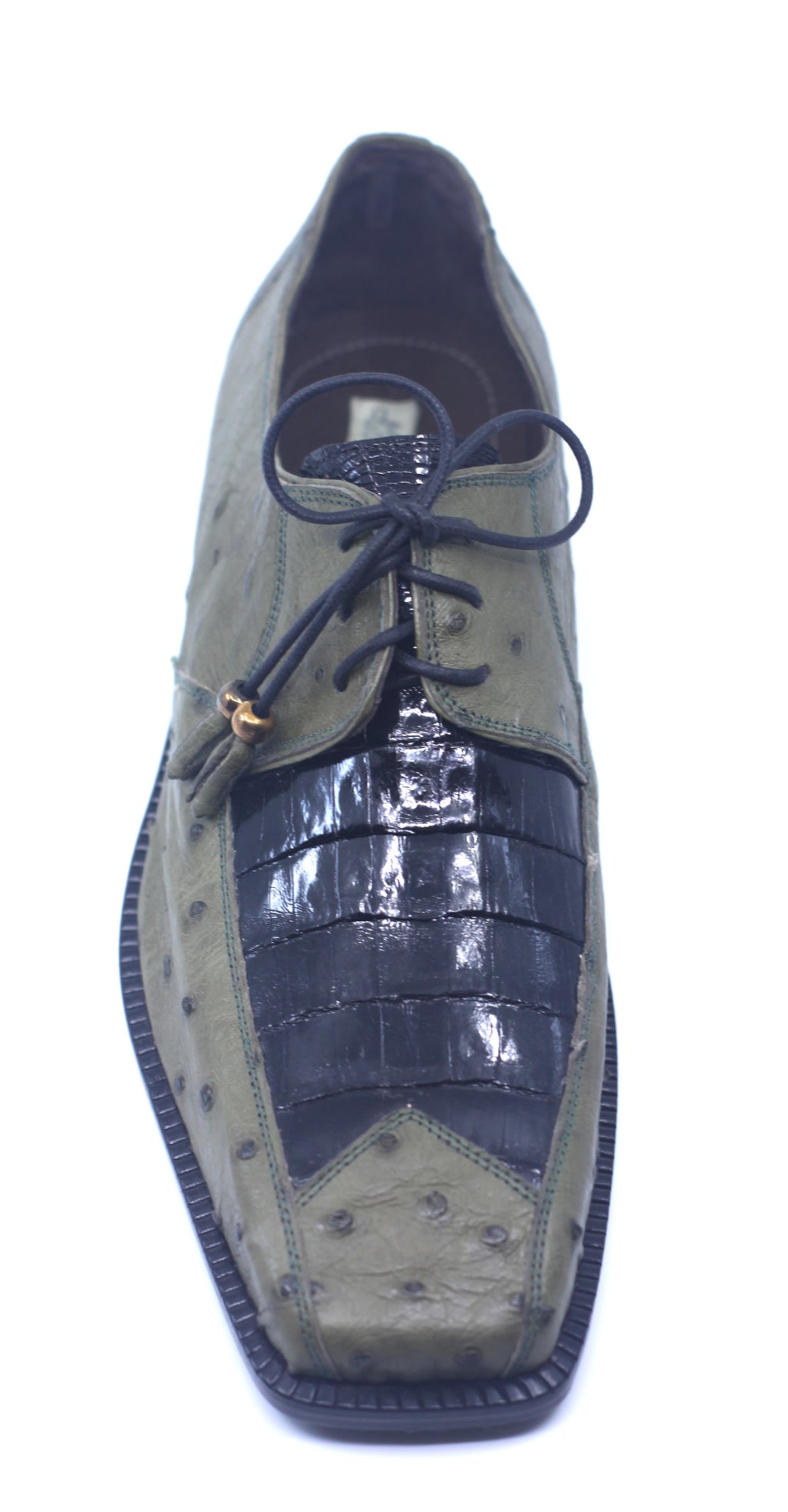 Olive Ostrich and Croc US Men's 9.5 image 1