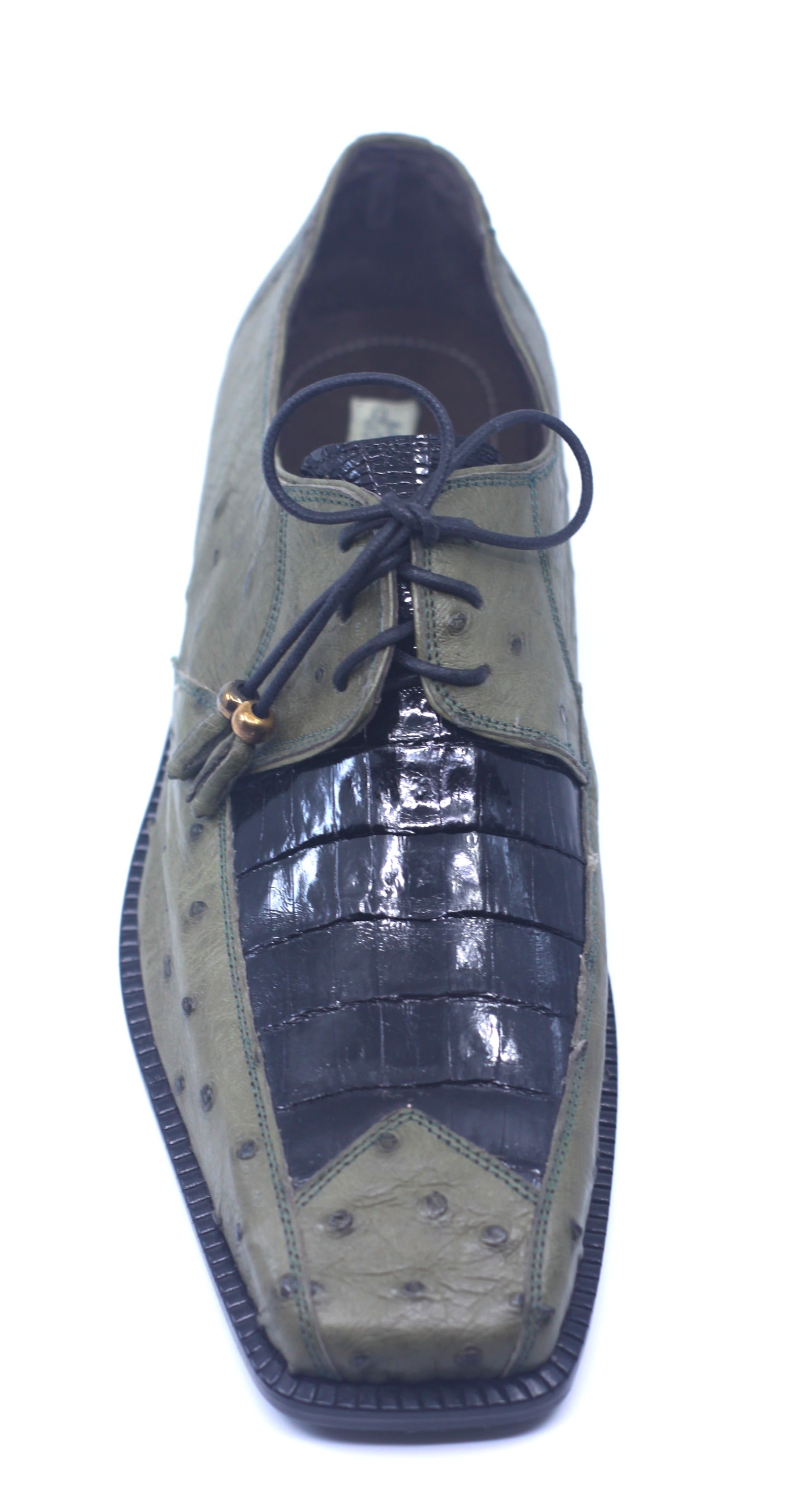 Olive Ostrich and Croc US Men's 9.5 image 1