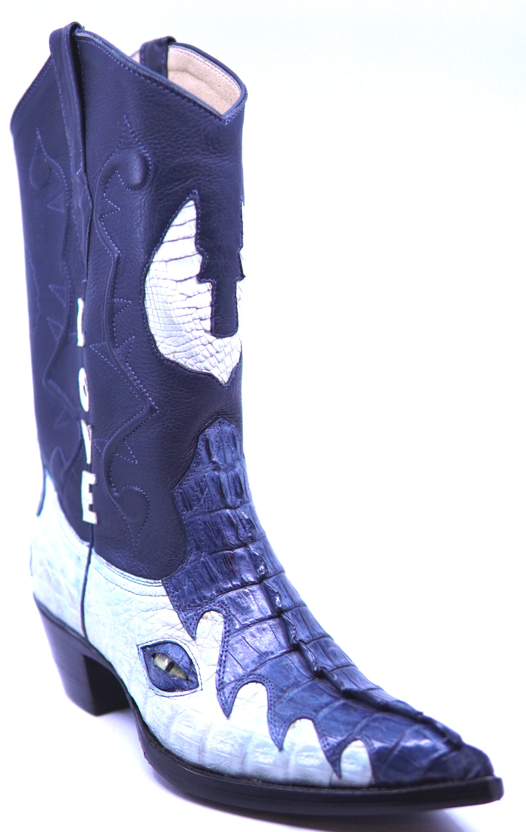 Crocodile Tail Woman Cowboy Boots image 1