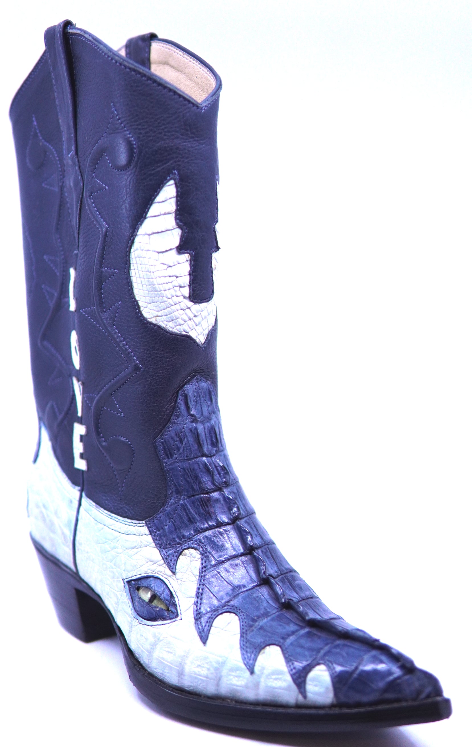 Crocodile Tail Woman Cowboy Boots image 1