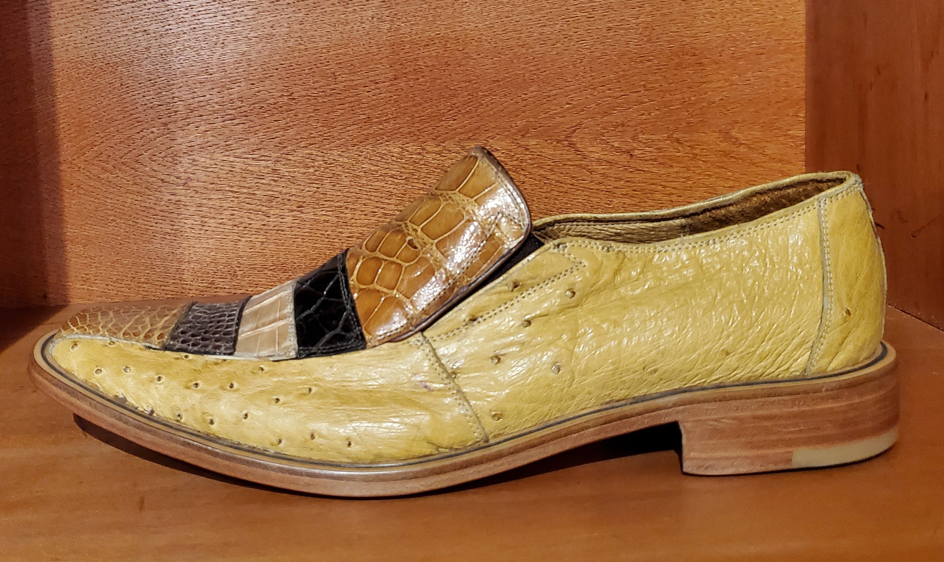 Alligator and Ostrich Loafers US Men's 11.5 image 1
