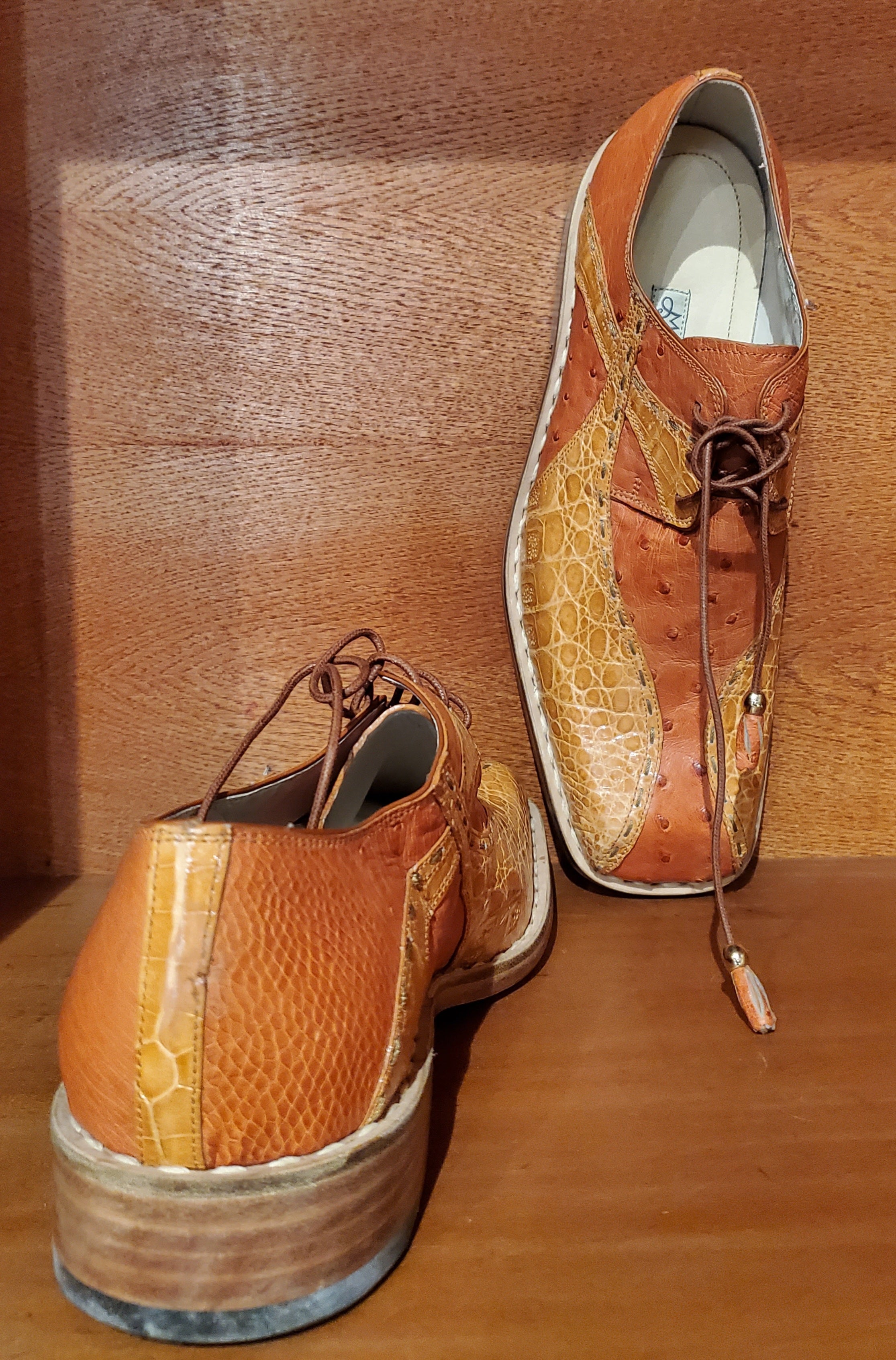 Ostrich & Crocodile Dress Shoe US Men's 11 image 2
