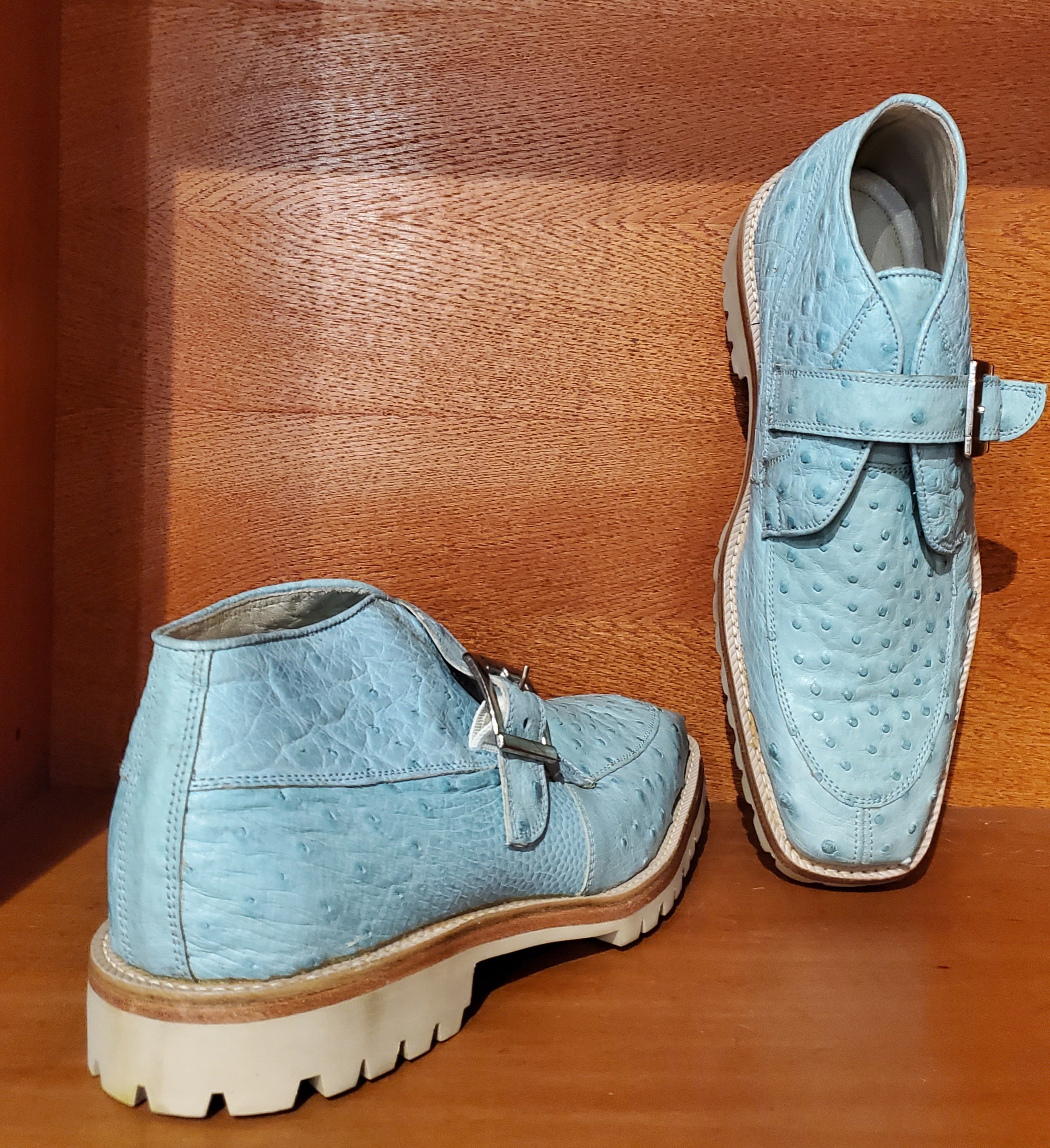 Ostrich Rubber Sole Ankle Boot US 11 image 2