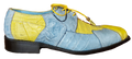 Yellow & Blue Crocodile Dress Shoe US Men's 10.5 image 0