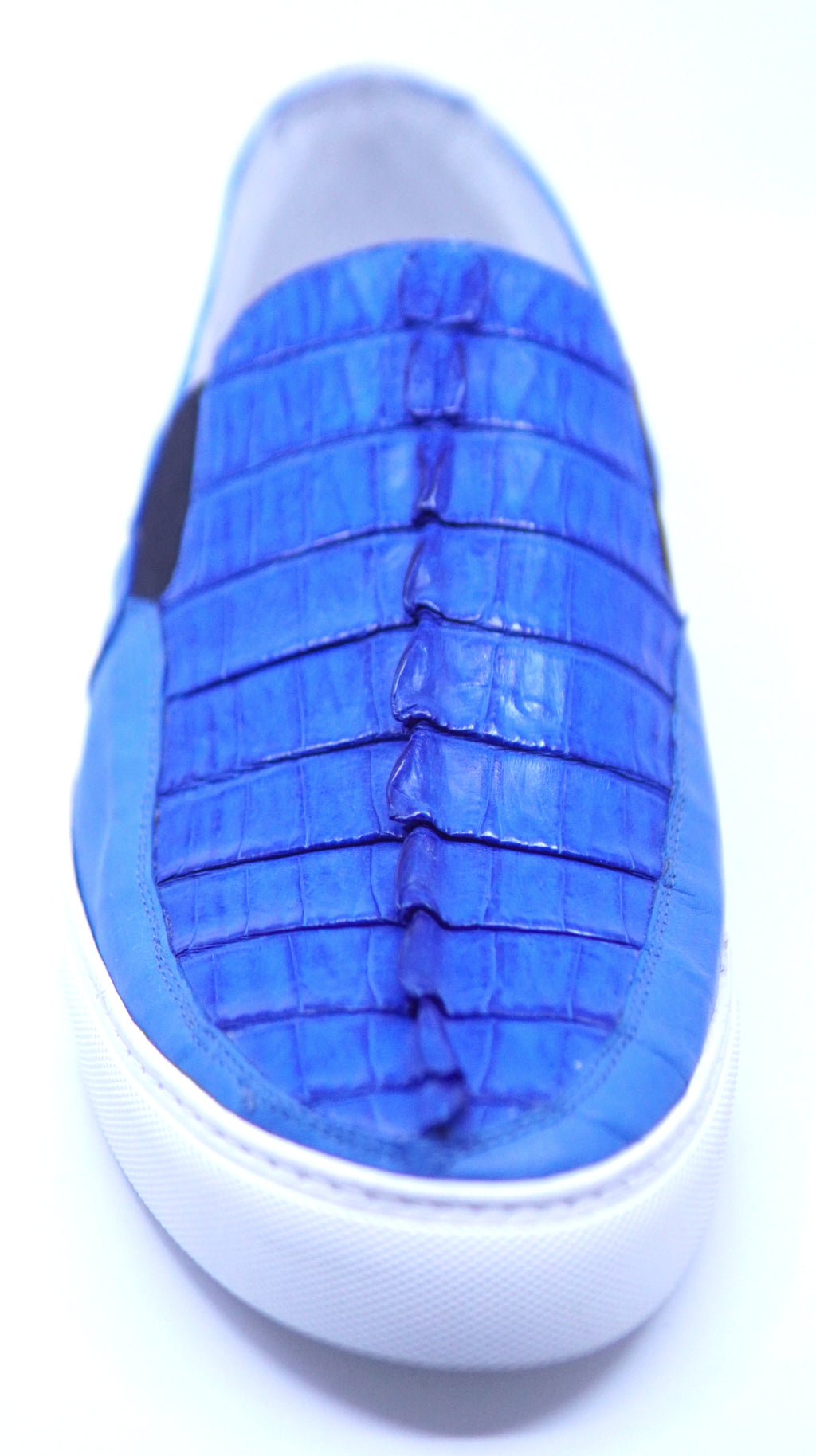 Crocodile Tail and Leather Slip-On Sneaker image 3