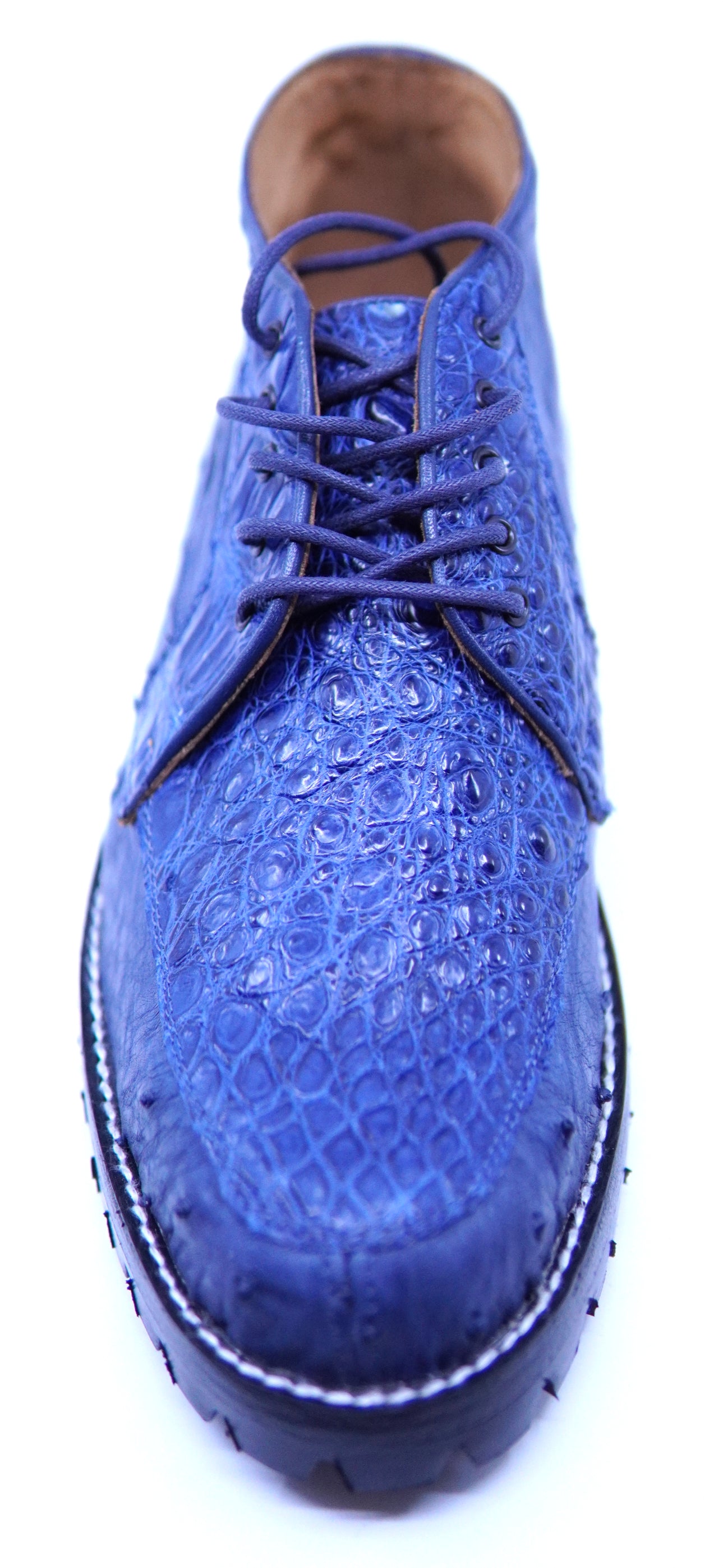 Navy Ostrich and Alligator Boots US Men's 11 image 4